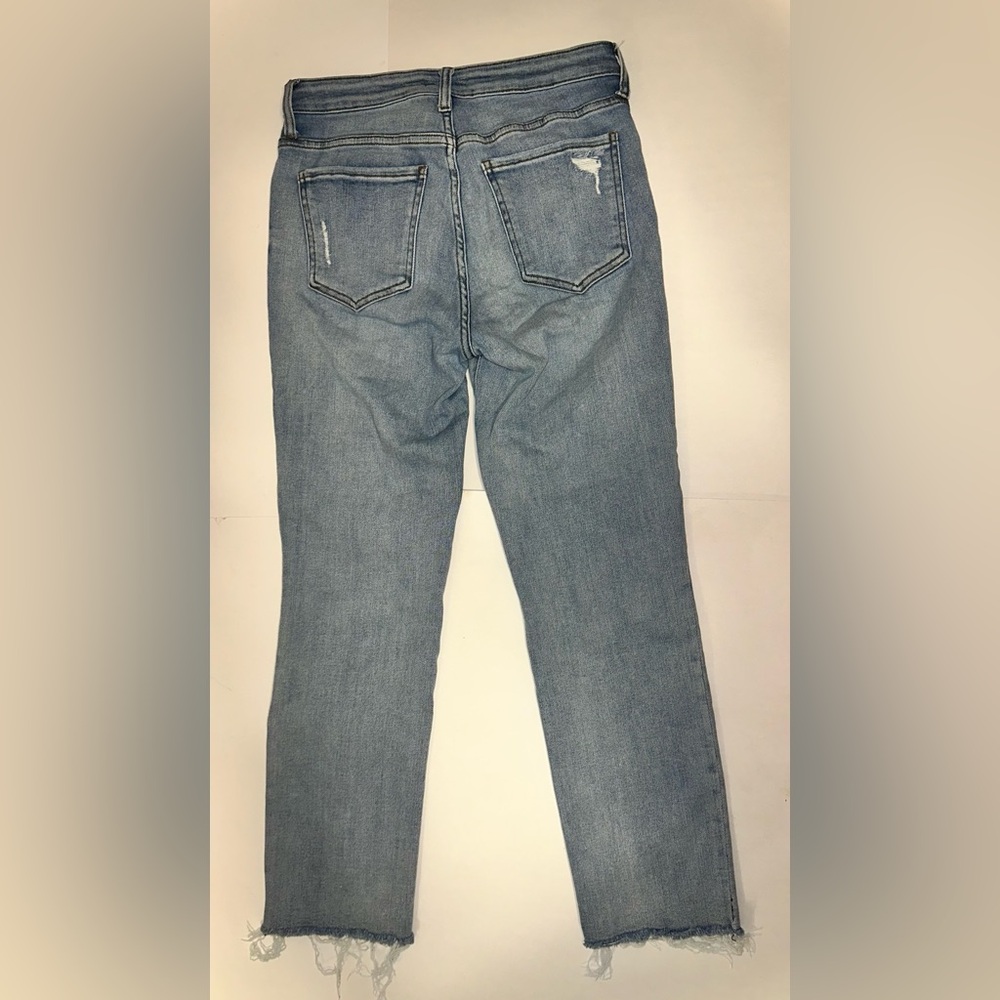 Kut From The Kloth Reese Ankle Straight Leg‎ Denim Raw Hem Jeans Women’s Size 4 - Picture 2 of 9